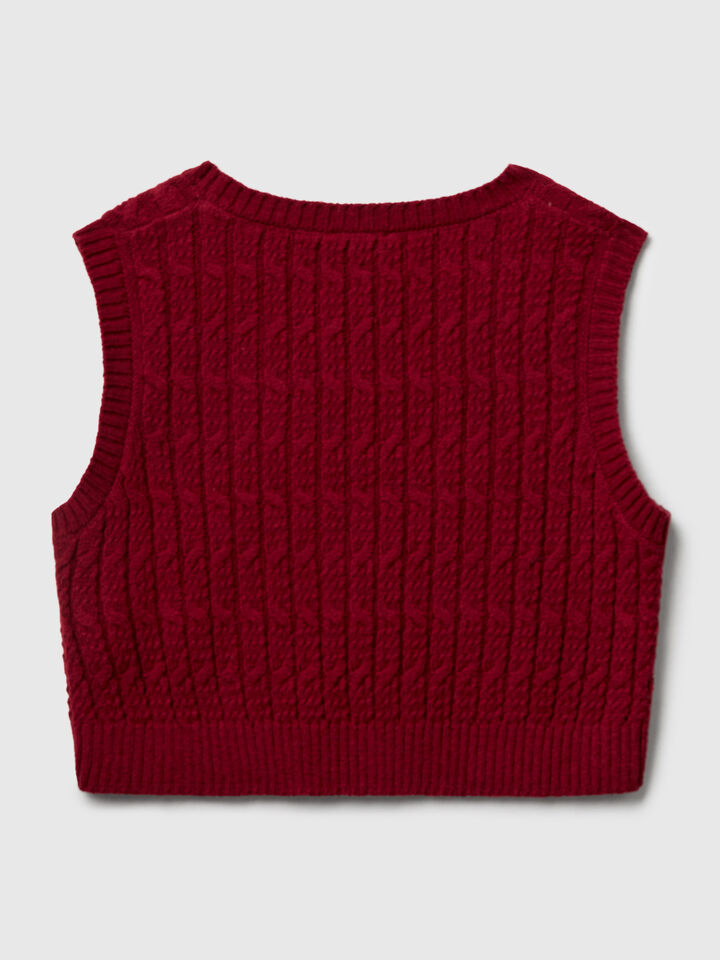 SLEEVELESS SWEATER Mädchen image number 2